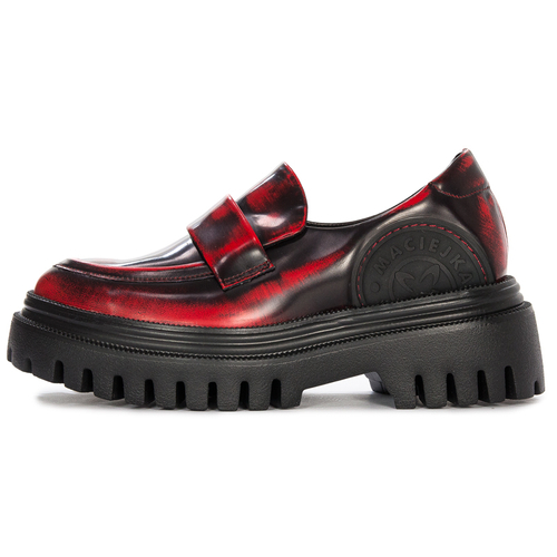 Maciejka Women's low shoes Black & Red leather 6294A-08/00-8