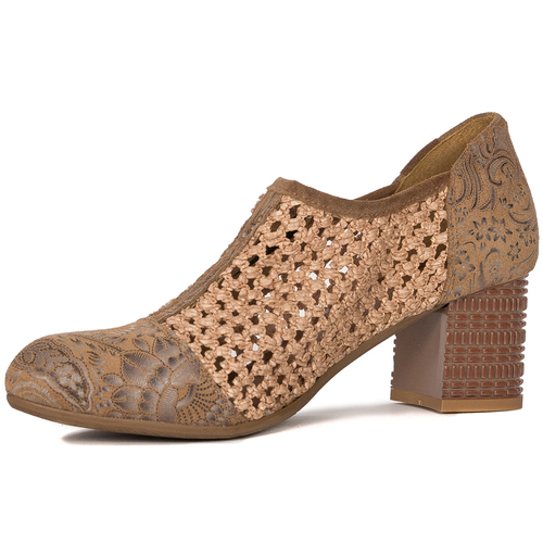 Maciejka Women's shoes natural leather dark beige 05794-10/00-5
