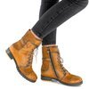 Maciejka Yellow Lace-up Boots 03961-07/00-4