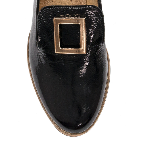 Maciejka lacquered Black Flat Shoes