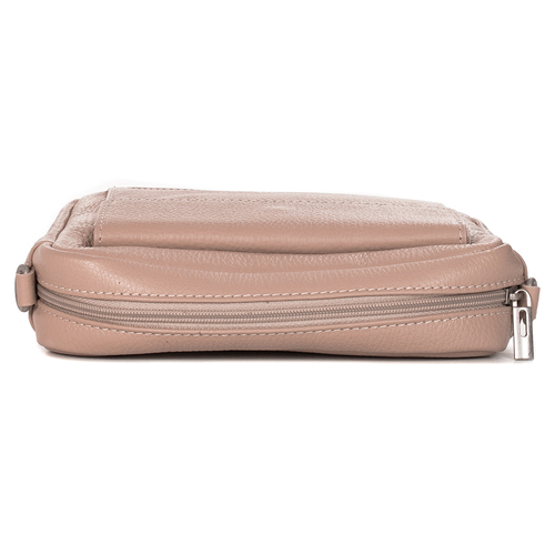 Maciejka powder pink leather women's bag
