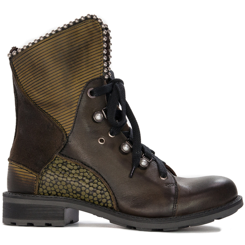 Maciejka women's Olive Lace-up Boots