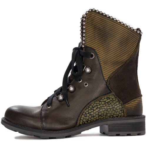 Maciejka women's Olive Lace-up Boots