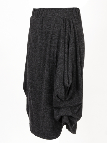 Silvia Graphite Knitted Skirt