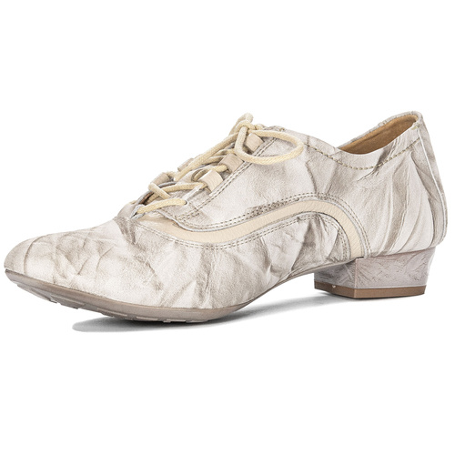 Woman's Beige Leather Shoes