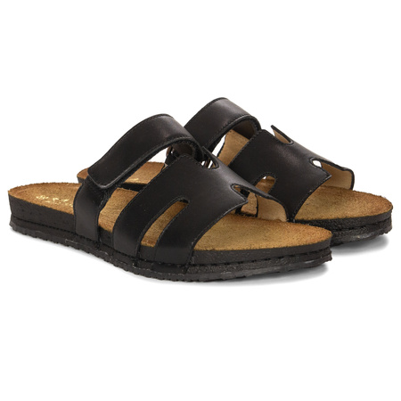 Maciejka Black Women's Slides