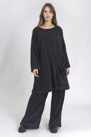 Knitted tunic Giulia Graphite