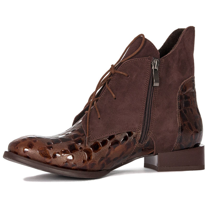 Maciejka Brown women's Lace-Up Boots 2878J-02/00-3