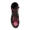 Maciejka Women's Leather Ankle Boots Black and Pink
