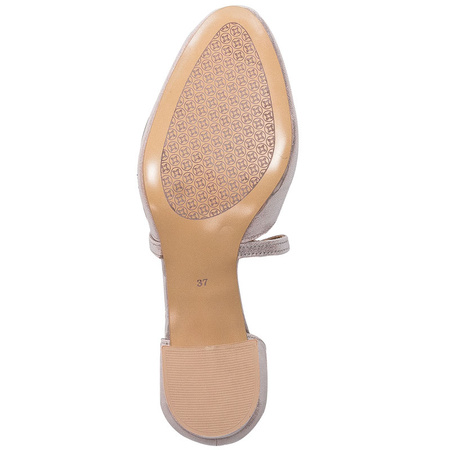 Maciejka leather pumps Beige Gold