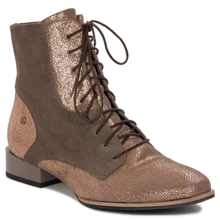 Maciejka Light Brown Leather women's Boots 6193A-14/00-8