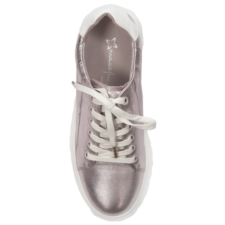 Maciejka Leather Metallic Copper Platform Sneakers N6481-32/00-1