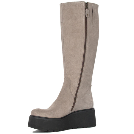 Maciejka dark beige Knee-High Boots 05767-10/00-6