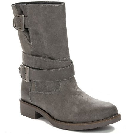 Maciejka Gray women's leather Knee-high Boots