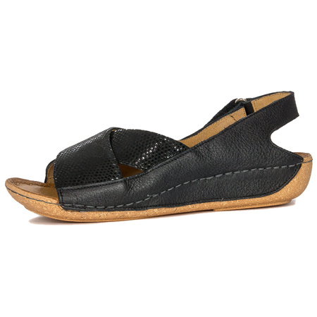 Maciejka Leather Black Ombre women's Sandals