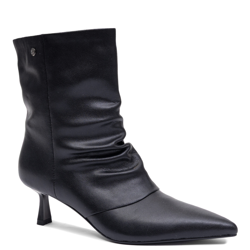 Maciejka Women's Leather Ankle Boots with Heels, Black K7739-01/00-7