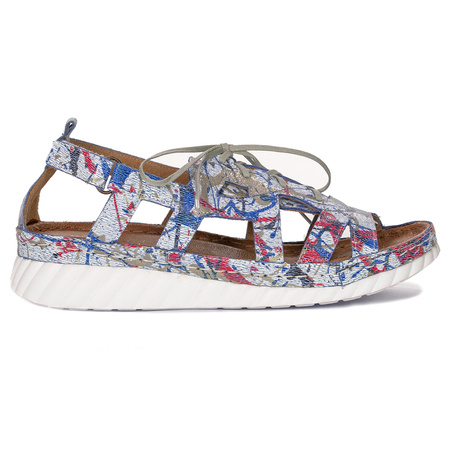 Maciejka Women's sandals natural leather Blue