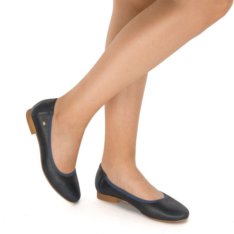 Maciejka Navy Blue Ballerina 4507A-17/00-5