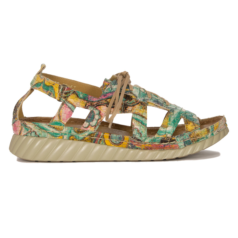 Maciejka Women's sandals natural leather Green