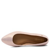 Maciejka Leather Ballerina Flats Pearly Finish Almond Toe Pink 00873-66/00-5