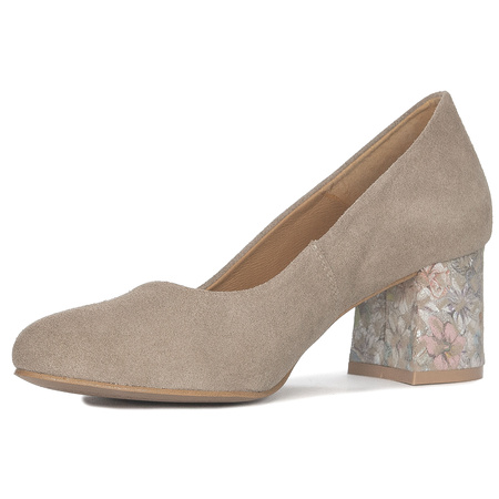 Maciejka Women's Beige Flowers Pumps