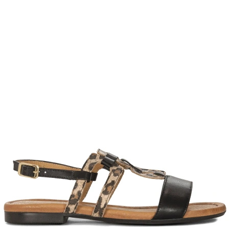 Maciejka Women's Leather GoldMaciejka Women's Leather Sandals Black LeopardSandals