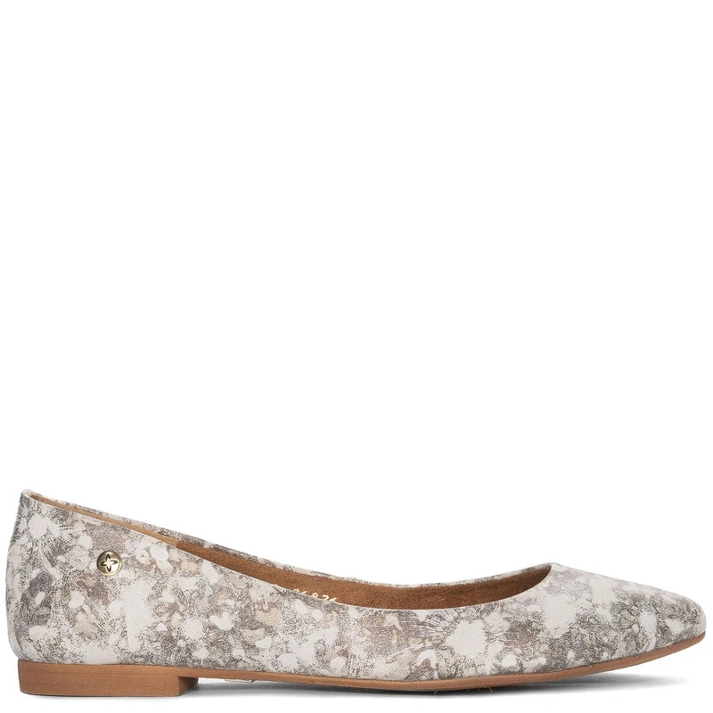 Maciejka Women's Leather Copper White Ballerinas 