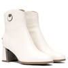 Maciejka Leather Ankle Boots Insulated Block Heel Beige K7203-04/00-8
