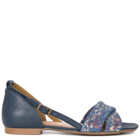 Maciejka Navy + Flowers Sandals 04614-43/00-5