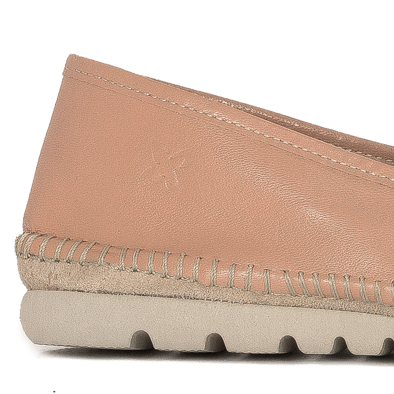 Maciejka Półbuty Skóra Naturalna Beige