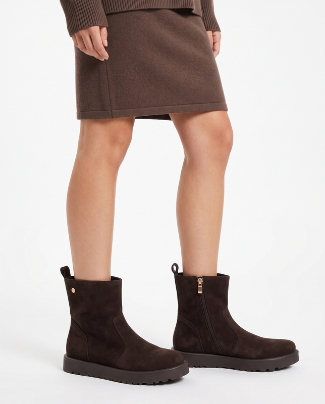 Maciejka Premium Leather Insulated Ankle Boots Brown K7800-02/00-7