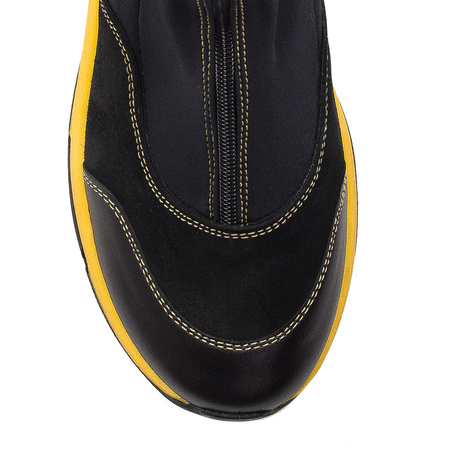 Maciejka Black+Yellow Boots 06297-01/00-8