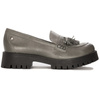 Maciejka Leather Loafers on Stable Platform Grey 5497S-35/00-5