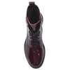 Maciejka Women’s Ankle Boots Patent Leather Lace-Up Burgundy N3131-23/00-8