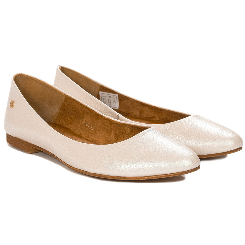 Maciejka Light Beige Ballerina 04100-26/00-8