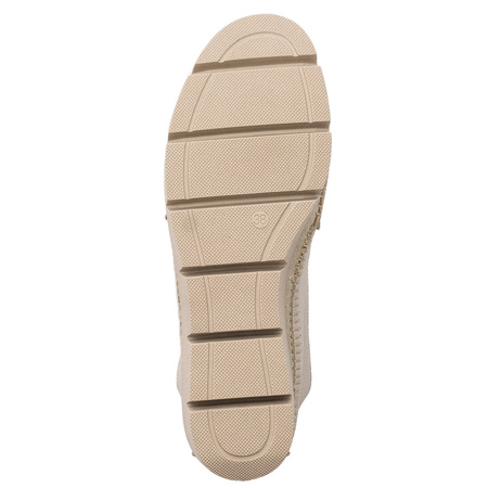 Maciejka Beige Leather Flat Shoes 5814A-10/00-1