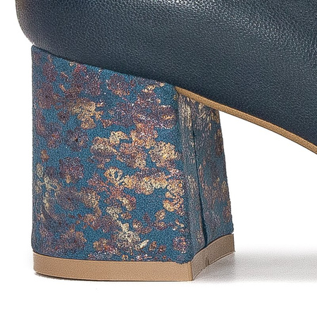 Maciejka Navy-Flowers Pumps 3356A-19/00-1