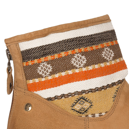 Maciejka Ankle Boots Suede Ethnic Cuff Brown 05986-29/00-5