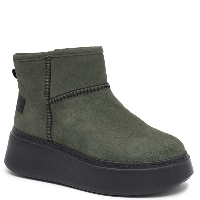 Maciejka Genuine Suede Women's Insulated Platform Ankle Boots Green 6257W-05/00-4