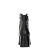 Maciejka Leather Ankle Boots Architectural Block Heel Black K7203-01/00-8