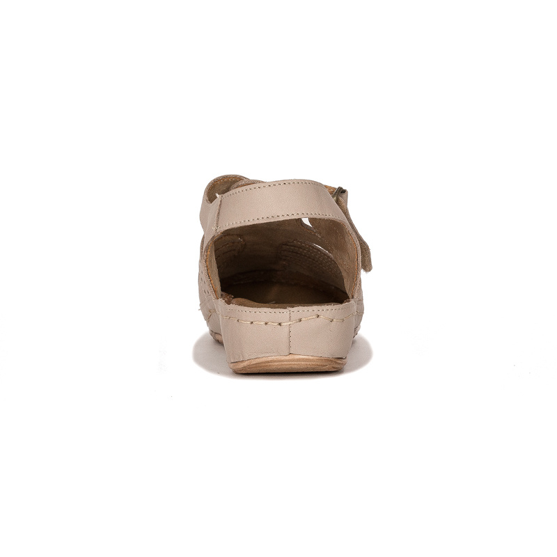 Maciejka Leather Beige Women's Sandals