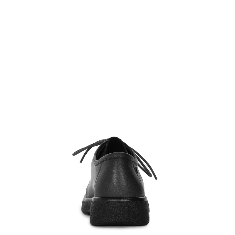 Maciejka Leather Lace-Up Platform Derby Shoes Black K7189-01/00-1