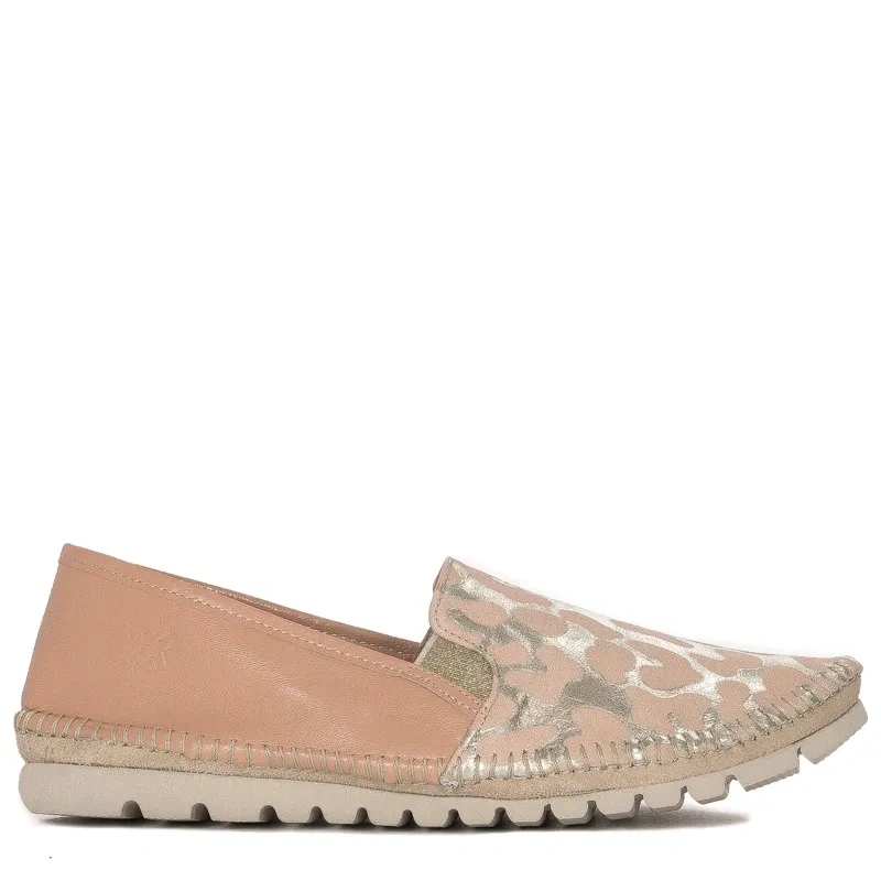 Maciejka Półbuty Skóra Naturalna Beige