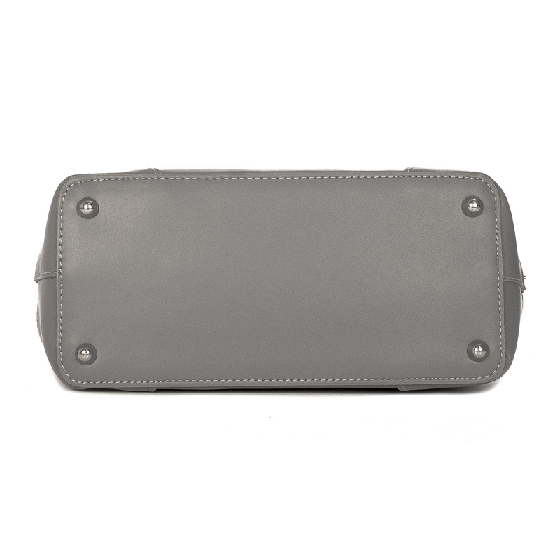 Maciejka Women's Grey Leather Handbag C299