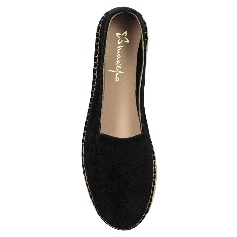 Maciejka Slip-On Platform Espadrilles Suede Black F6530-01/00-1