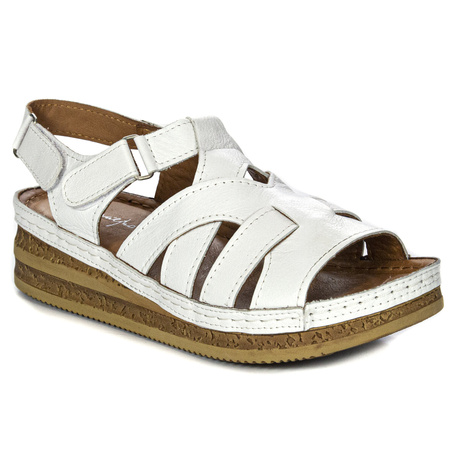 Maciejka White Sandals L4490-11/00-1