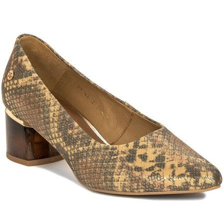 Maciejka Gold Reptile Pumps 04602-43/00-1