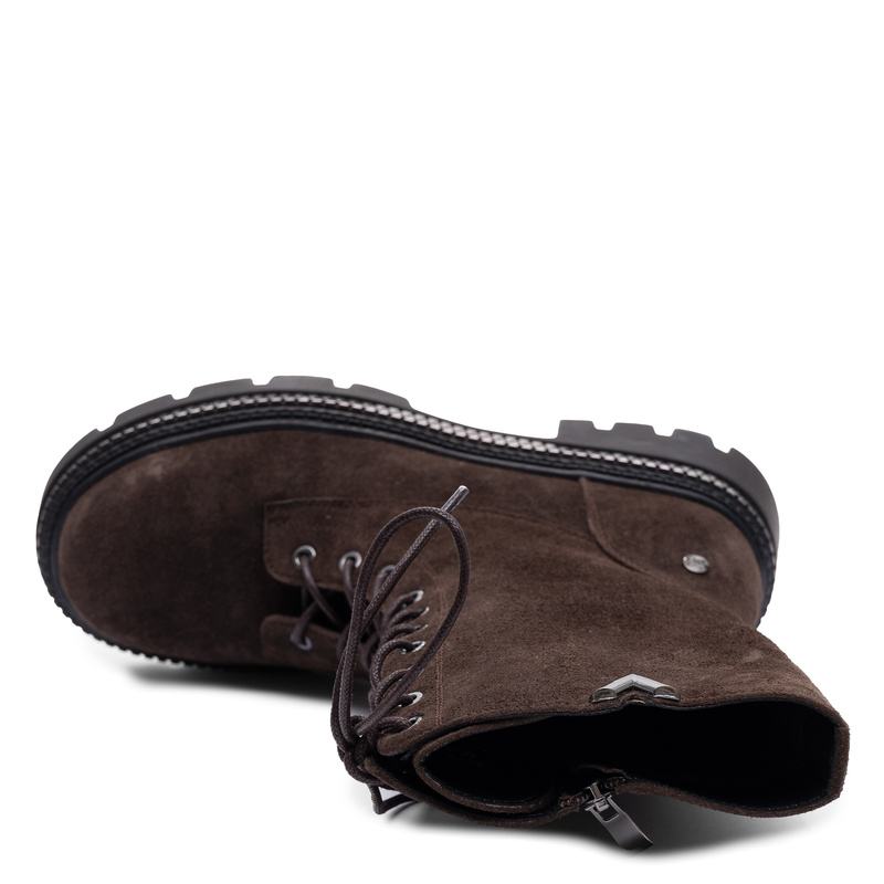 Maciejka Leather Insulated Lace-up Platform Boots Brown K7733-02/00-7