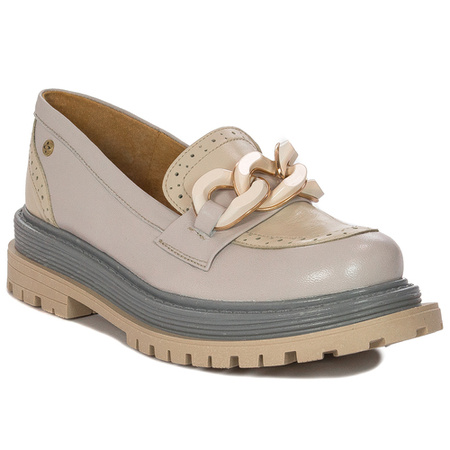 Maciejka Women's Light Ash and Beige On Platform