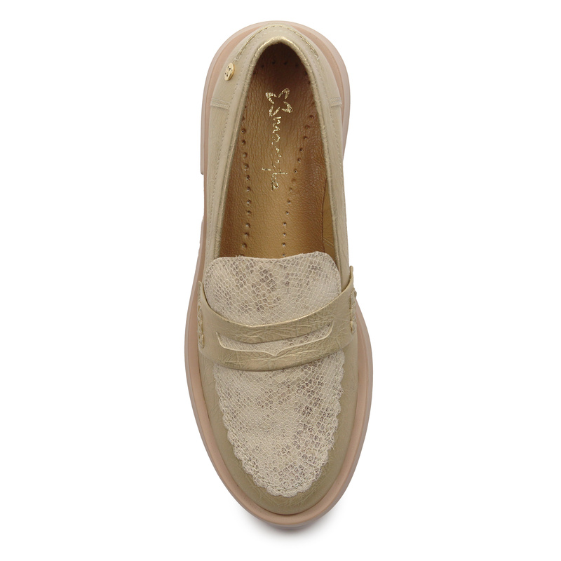 Maciejka Women's Shoes Gold Leather Lords 06250-25/00-1